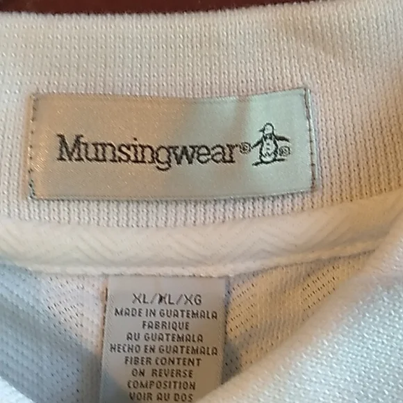 Munsingwear Men's Polo Shirt White XL - Picture 6 of 6